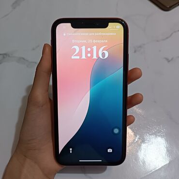 купить айфон дешево оригинал: IPhone Xr, Б/у, 128 ГБ, Красный, Наушники, Зарядное устройство, Чехол, 78 %