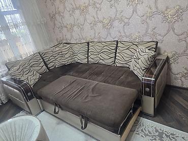 qedimi masa: Künc divan dəsti - Model: L-şəkilli künc divan - Rənglər: bej-krem — 6