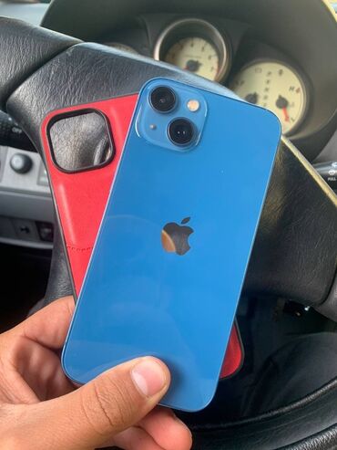 цветной фото принтер: IPhone 13, Новый, 128 ГБ, Синий, Коробка, Защитное стекло, Чехол, 77 %