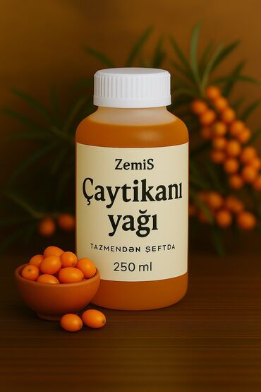 Vitaminlər və BAƏ: Çaytikanı Yağı – 250ml – Təbii, Soyuq Sıxım | ZemiS 🧡 ZemiS Çaytikanı lalafo.az -da Vitaminlər və BAƏ: Çaytikanı Yağı – 250ml – Təbii, Soyuq Sıxım | ZemiS 🧡 ZemiS Çaytikanı