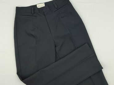 czarne sukienki marynarkowe: Material trousers for women, M (EU 38)