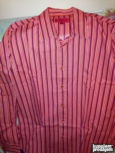 Košulje: Košulja Na duge rukave, S (EU 48), M (EU 50), L (EU 52), Boss, bоја - Siva, Pamuk — 12