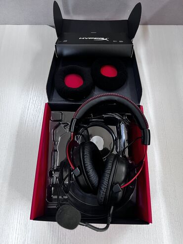 Наушники: Полноразмерные, HyperX, Б/у, Проводные, Геймерские