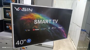 Телевизоры: Срочная акция телевизор Yasin 40 cmart интернет Экран защитный слой