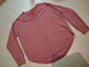 Women's Pants: Qadın sviteri - Rəng: tünd toz-çəhrayı/terra-kotta tonu - Model