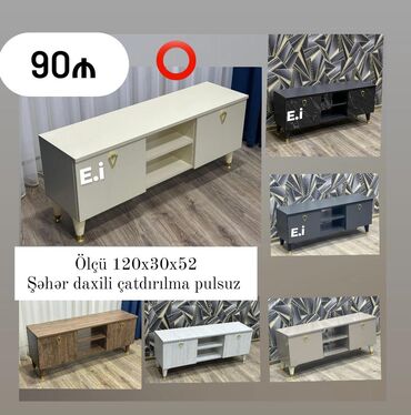 тв бокс купить: *TV stend / TV altı 90 AZN 💥* ✔️Ölçü en120 x dər30 x hün 52 ✔️ Rəng