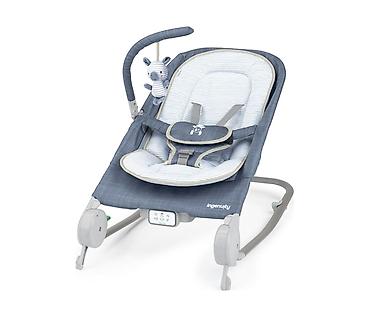 carters srbija: Kids II Ingenuity Ležaljka Happy Belly – Chambray (0–6 m) sa masažerom — 2