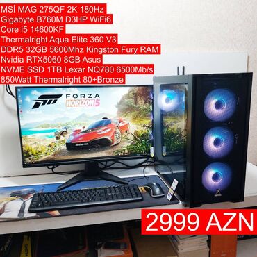 Masaüstü kompüterlər və iş stansiyaları: DDR5 Core i5 14600KF RTX5060 Gaming Masaüstü Kompüter YEPYENİ! 1il -da lalafo.az — 1 Masaüstü kompüterlər və iş stansiyaları: DDR5 Core i5 14600KF RTX5060 Gaming Masaüstü Kompüter YEPYENİ! 1il — 1