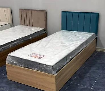 mdf panel: Yeni, Təknəfərlik çarpayı, Bazalı, Matras ilə, Siyirməsiz — 9
