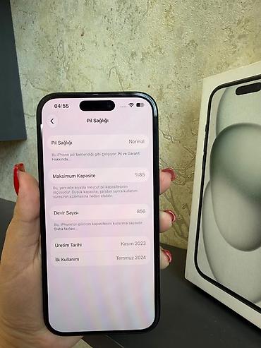 Mobil telefonlar: IPhone 15, 128 GB, Qara, Face ID — 6