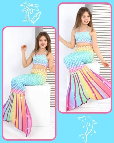 Kupaći kostimi: 🧜🏼‍♀️ Sirena trodelni kupaći kostimi 🥰 Veličine od 2 do 14 godina — 3