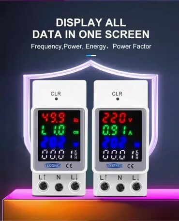 Ostali uređaji: 4u1 TOMZN AC 110V 220V 100A Merač Električne Energije ⚡🔋 Napon — 8