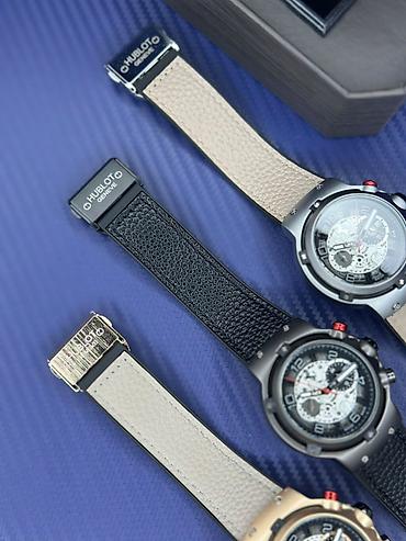 alışqan saat: Yeni, Qol saatı, Hublot, rəng - Qara — 5