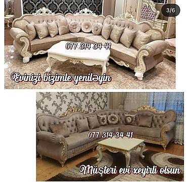 künc divan modelləri: Möhtəşəm klassik künc divan dəstləri - Dizayn: Barok/klassik üslubda — 1