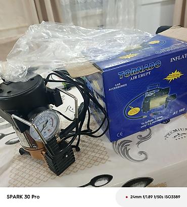 islenmis tekerlerin satisi: Tornado Air Erupt AC 580 – avtomobil şinləri üçün kompressor — 2