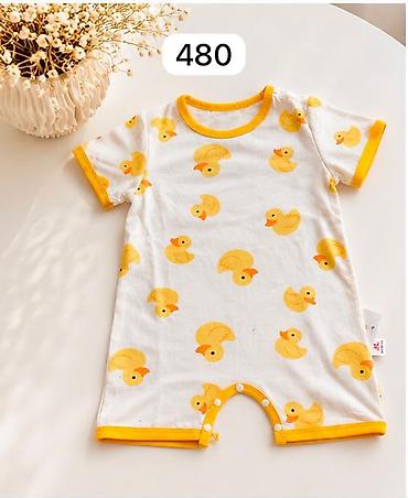 Боди: Детский ромпер-поло HOME BABY - Модель: короткий ромпер с отложным — 14