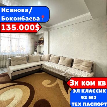 Продажа домов: 3 комнаты, 92 м², Элитка, 5 этаж, Евроремонт