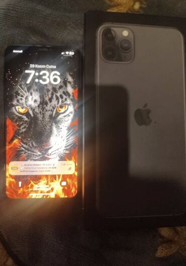 50 manatlıq telefonlar: IPhone 11 Pro Max, 64 GB, White Titanium, Simsiz şarj, Face ID, Zəmanət