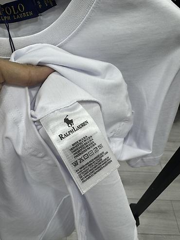 футболки polo: Мужская футболка, S, M, L, Polo Ralph Lauren, Новый, цвет - Белый, Самовывоз — 4