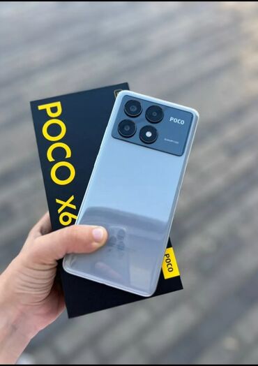 buds 3 pro: Poco X6 Pro 5G, 512 GB, rəng - Boz, Barmaq izi, Face ID