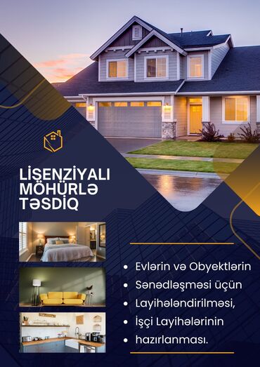 ev temiri dizayn: Layihələrin Hazırlanması, Yaşayış və Qeyri yaşayış Obyektlərinin