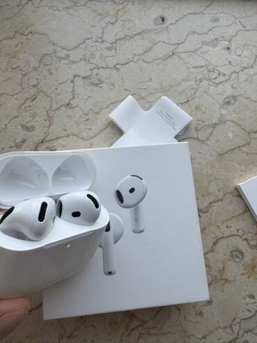 Səs gücləndiriciləri: Simsiz (Bluetooth) Qulaqcıqlar, Apple, rəng - Ağ