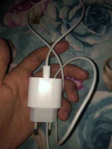 micro qulaq: Ağ rəngli divar adapteri və kabel dəsti. - İki sancaqlı (EU tip) — 1