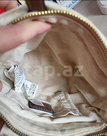 kətan dəst: ZARA brendi qadın çantası - Model: Kanvas materiallı, zolaqlı dizayn — 4