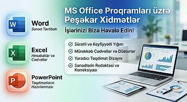 surucu iş: Word, Excel, PowerPoint və digər ofis proqramlarında müxtəlif — 1
