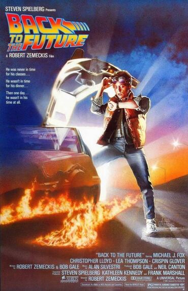 zafer gününe ait şekiller: "Back to the Future" Poster Ingiltərədə çap olunub! Böyük ölçü -