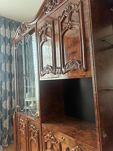 brus taxta: Klassik üslubda iri ölçülü qonaq otağı “stenka”sı. - Material: taxta — 4