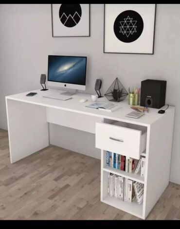 Sifarişlə kompyuter masaları: Düz masa, Polkalı, Siyirməli, Azərbaycan, Sadə laminat, Zəmanətli, Kredit yoxdur — 1