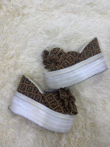 nike initiator: Женские мюли/сабо на высокой платформе. - Цвет верха: коричневый с — 2