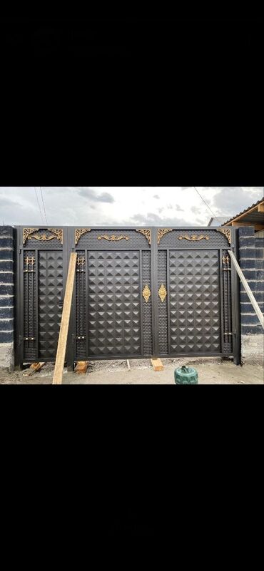 Распашные ворота: Металлические, Механические, Другой бренд, Для гаража, Для частного дома, Со стойками, Оптом, Новый, Бесплатная установка — 8