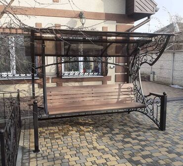 Сварка: Ковка, ворота, лестница, перила, тапчан, качели, навес — 27