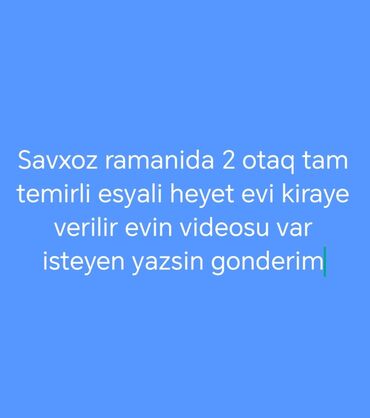 radio zavodun yani heyet evleri: 60 kv. m, 2 otaqlı