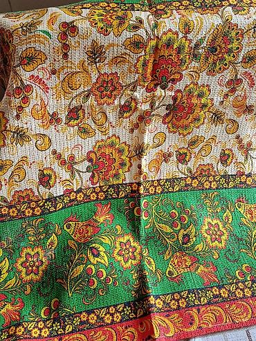 Полотенца: Кухонные вафельные полотенца с ярким принтом. размер 50/70 Материал — 25