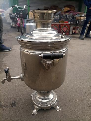 Техника для кухни: Klassik kömür/sobada yanan samovar - Material: cilalı metal — 3