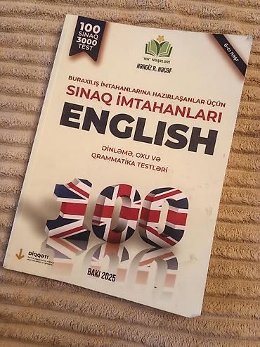 Kitablar və jurnallar: Məhsul: “Sınaq İmtahanları – English” test toplusu Nəşriyyat: “NN — 1