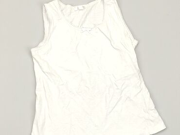 biały podkoszulek chłopięcy: A-shirt, 10 years, 134-140 cm, condition - Satisfying