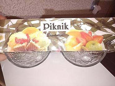 pudin: Iki ədəd dondurma, puding, desert qabı .Türkiyə istehsalı — 3