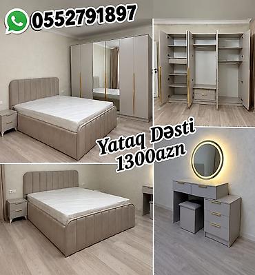 Məhsul: Yataq dəsti – 1300 AZN Tərkibi: - 1 ədəd çarpayı (yumşaq