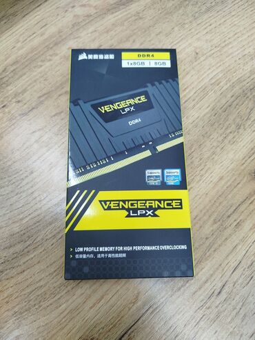 Оперативная память (RAM): Оперативная память, Новый, Corsair, 8 ГБ, DDR4, 3200 МГц, Для ПК
