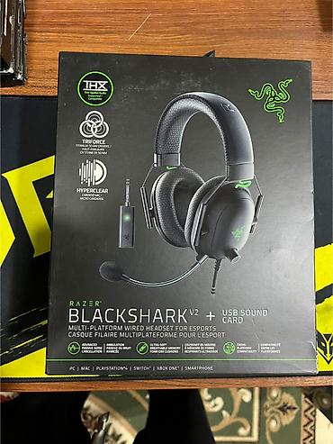 səsgücləndirici: Razer BlackShark V2 + USB Sound Card – esports üçün çoxplatformalı — 1