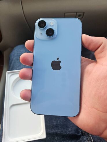Apple iPhone: IPhone 14, 128 GB, Mavi, Barmaq izi, Face ID