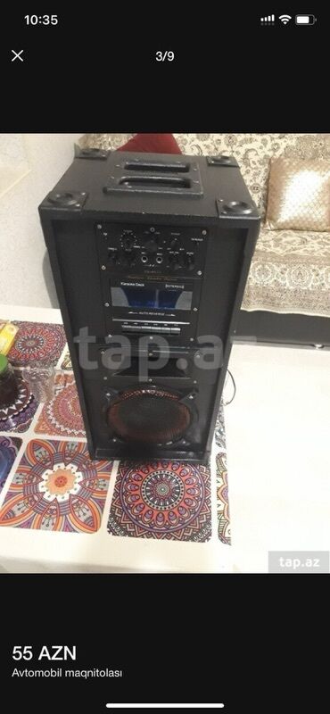 Maqnitofonlar: Daşına bilən musiqi kolonkası/karaoke sistemi - Gövdə: taxta korpus