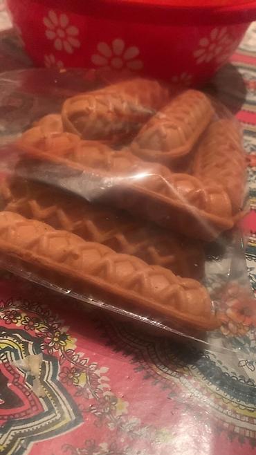 Кондитерские изделия, сладости: Вафельные трубочки «Калам» с начинкой - Домашние вафельные трубочки — 4