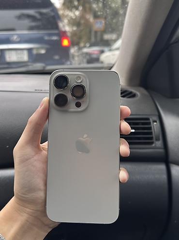 IPhone 15 Pro Max, Б/у, 256 ГБ, Natural Titanium, Защитное стекло, 85 %