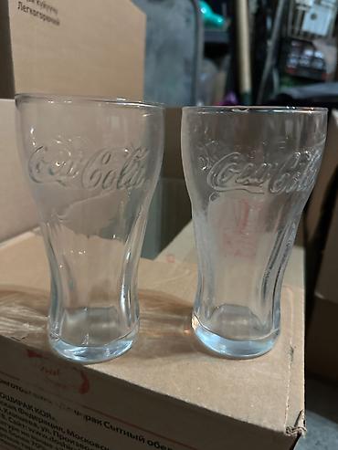 кола кырышка: Стеклянные стаканы Coca‑Cola - Оригинальная форма «контур бутылки» - — 1