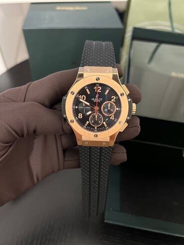 золотые часы мужские новые: Hublot Big Bang Gold ️Премиум качество ️Швейцарский механизм HUB4100